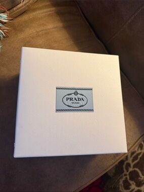 Prada Black and White Checkered Ornament